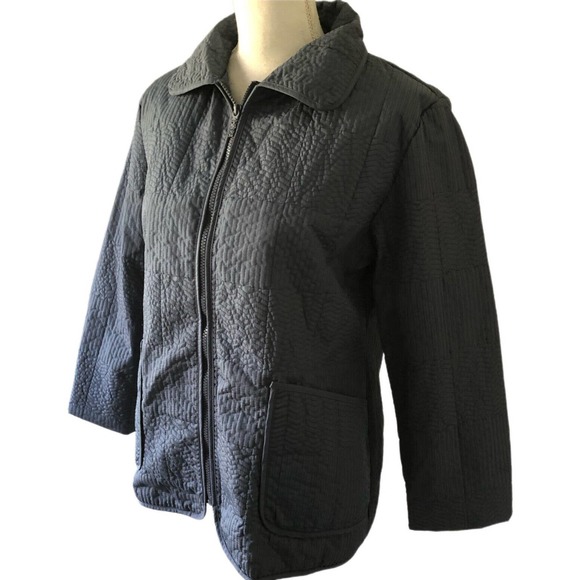 Totes Women’s Size S Rain Jacket Waterproof Windproof Quilted Fleece Lined Blue - Picture 4 of 9